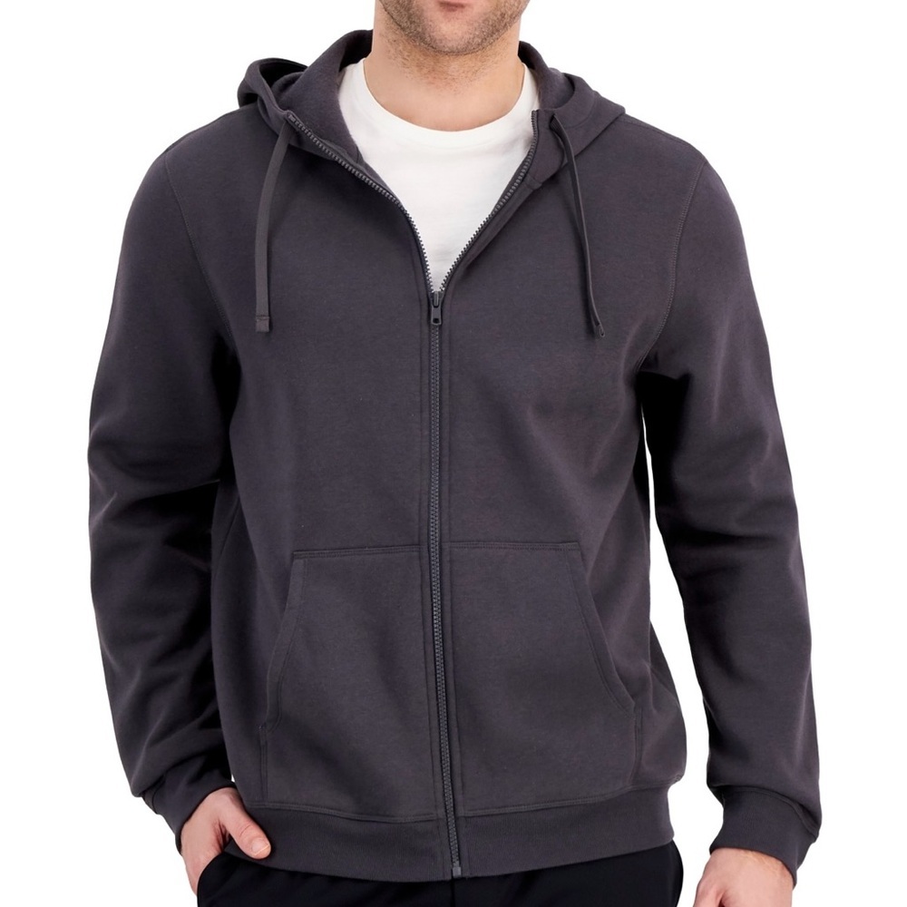 ID Ideology Men's Regular-Fit Solid Full-Zip Hoodie Size XL